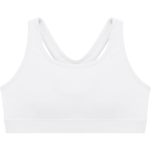 image:imageStelle Girls Racerback Sports Bra Training Bra for Girls 615Y  Removable Pads Light Support Soft Breathable Scoop Neck Training Bra Athletic Dance Yoga Crop Top for Teens KidsWhite