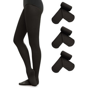 image:imageStelle Womens Footed Ballet Tights for Adult Dance Class Performance  Soft Microfiber Fabric Opaque Coverage Stretch Fit High Waist Seamless Studio Stage Recitals Ballerina3 Pairsblack