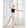 image:imageSTELLE Ballet Skirt Women Chiffon Wrap Skirt Adjustable Tie Dance SkirtsWhite