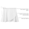 image:imageSTELLE Ballet Skirt Women Chiffon Wrap Skirt Adjustable Tie Dance SkirtsWhite