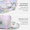 image:imageSTELLE Dance Bag for Girls Duffle Bag with Shoe CompartmentRWF  Spacious duffle bag with shoe compartment Perfect for ballet Gymnastics cheer Travel and giftsRainbow Wash