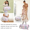 image:imageSTELLE Dance Bag for Girls Duffle Bag with Shoe CompartmentRWF  Spacious duffle bag with shoe compartment Perfect for ballet Gymnastics cheer Travel and giftsRainbow Wash