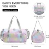 image:imageSTELLE Dance Bag for Girls Duffle Bag with Shoe CompartmentRWF  Spacious duffle bag with shoe compartment Perfect for ballet Gymnastics cheer Travel and giftsRainbow Wash