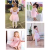 image:imageStelle Ballet Leotards for Girls Toddler Ballet Outfit Dance Leotard Dress  Ballerina Outfit Dress CrissCross amp Bow Back Soft Stretch Fabric Short Sleeve Dance Recital Gymnastics PerformanceStyle 1ballet Pinkcross Back