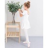 image:imageStelle Ballet Leotards for Girls Toddler Ballet Outfit Dance Leotard Dress  Ballerina Outfit Dress CrissCross amp Bow Back Soft Stretch Fabric Short Sleeve Dance Recital Gymnastics PerformanceStyle 1whitecross Back
