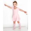 image:imageStelle Ballet Leotards for Girls Toddler Ballet Outfit Dance Leotard Dress  Ballerina Outfit Dress CrissCross amp Bow Back Soft Stretch Fabric Short Sleeve Dance Recital Gymnastics PerformanceStyle 2ballet Pink Bow Back