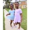 image:imageStelle Ballet Leotards for Girls Toddler Ballet Outfit Dance Leotard Dress  Ballerina Outfit Dress CrissCross amp Bow Back Soft Stretch Fabric Short Sleeve Dance Recital Gymnastics PerformanceStyle 1bluecross Back