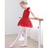 image:imageStelle Ballet Leotards for Girls with Tutu Skirt Ballerina Dance Costumes  Ballet tutu dress Soft stretch fabric Breathable comfort Tulle skirt Ballerina outfit Dance Performance Party01red