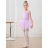 image:imageStelle Ballet Leotards for Girls with Tutu Skirt Ballerina Dance Costumes  Ballet tutu dress Soft stretch fabric Breathable comfort Tulle skirt Ballerina outfit Dance Performance Party01purple