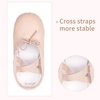 image:imageStelle Ballet Shoes for Girls Toddler Soft Leather Split Sole Practice  Ballet slippers Dance shoes Drawstring or nodrawstring design Suede leather sole Boys and girls Little and big kidsBallet Pinkwith Lace