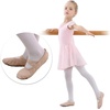 image:imageStelle Ballet Shoes for Girls Toddler Soft Leather Split Sole Practice  Ballet slippers Dance shoes Drawstring or nodrawstring design Suede leather sole Boys and girls Little and big kidsBallet Pink