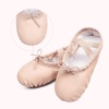 image:imageStelle Ballet Shoes for Girls Toddler Soft Leather Split Sole Practice  Ballet slippers Dance shoes Drawstring or nodrawstring design Suede leather sole Boys and girls Little and big kidsBallet Pinkwith Lace