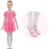 image:imageStelle Ballet Shoes for Girls Toddler Soft Leather Split Sole Practice  Ballet slippers Dance shoes Drawstring or nodrawstring design Suede leather sole Boys and girls Little and big kidsPink