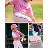 image:imageStelle Baseball Softball Belt Elastic Adjustable Girls Boys Youth Adults  Secure Metal Buckle Comfortable Stretch Fit Fastpitch Tee Ball Uniform Practice Game Day Durable Women MenPetal Pink