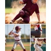 image:imageStelle Baseball Softball Belt Elastic Adjustable Girls Boys Youth Adults  Secure Metal Buckle Comfortable Stretch Fit Fastpitch Tee Ball Uniform Practice Game Day Durable Women MenCrimson