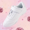 image:imageStelle Cheer Shoes Girls Leather Dance Sneakers  Youth Athletic Tennis Shoes for Cheerleading Training Competition and Practice with Supportive NonMarking SoleWhite1