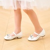image:imageStelle Dress Shoes for Girls Rhinestone Bow Low Heels for Wedding Party  Flower Girl Sparkling bow detail Cushioned insole Flexible outsole School events Dressup Comfortable fit1white