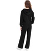 image:imageStelle Girls 2 Piece Fall Outfits Lounge Set 515 Y  Sweatpants with PocketsRibbed Long Sleeve Pullover HoodieElastic WaistStretch Lightweight Comfortable Easy Pull OnBlack