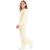 image:imageStelle Girls 2 Piece Fall Outfits Lounge Set 515 Y  Sweatpants with PocketsRibbed Long Sleeve Pullover HoodieElastic WaistStretch Lightweight Comfortable Easy Pull OnCreme
