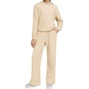image:imageStelle Girls 2 Piece Fall Outfits Lounge Set 515 Y  Sweatpants with PocketsRibbed Long Sleeve Pullover HoodieElastic WaistStretch Lightweight Comfortable Easy Pull OnBeige