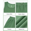 image:imageStelle Girls 2 Piece Outfits Tank Top and Shorts with Pockets 515 Years  Girls Ribbed Crop TopsScoop NeckSleeveless shirtsElastic Waist ShortsBow WaistSide PocketsGrass Green