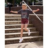 image:imageStelle Girls Athletic Shorts with Pockets Quick Dry Running Shorts Gymnastics Basketball Short for Teen KidsMaroon