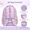 image:imageStelle Girls Backpack Butterfly Bookbag Kids School Bags  with Lunch boxKindergartenElementaryMiddle schoolRainbowPinkPurpleAges 6LightweightCuteRainbow Lavender