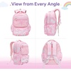 image:imageStelle Girls Backpack Butterfly Bookbag Kids School Bags  with Lunch boxKindergartenElementaryMiddle schoolRainbowPinkPurpleAges 6LightweightCuteRainbow Pink
