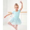 image:imageStelle Girls Ballet Leotards with Sequin Tutu Dress Toddler Dance Outfit  Girls Dance Tutu Dresses Short Sleeve Fluffy Tulle skirted Ballerina Costumes for Dance Classes Recitals PerformanceBlue