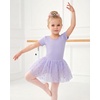 image:imageStelle Girls Ballet Leotards with Sequin Tutu Dress Toddler Dance Outfit  Girls Dance Tutu Dresses Short Sleeve Fluffy Tulle skirted Ballerina Costumes for Dance Classes Recitals PerformanceLavender