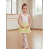 image:imageStelle Girls Ballet Skirt Chiffon Wrap Dance Skirt Mesh PullOn Skirt  Girls ballet skirt Pull on elastic waist Flowing movement Ballet Skirts for girls Dance Studio PerformanceLemon Butter