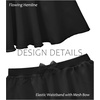 image:imageStelle Girls Ballet Skirt Chiffon Wrap Dance Skirt Mesh PullOn Skirt  Girls ballet skirt Pull on elastic waist Flowing movement Ballet Skirts for girls Dance Studio PerformanceBlack