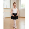 image:imageStelle Girls Ballet Skirt Chiffon Wrap Dance Skirt Mesh PullOn Skirt  Girls ballet skirt Pull on elastic waist Flowing movement Ballet Skirts for girls Dance Studio PerformanceBlack
