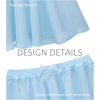 image:imageStelle Girls Ballet Skirt Chiffon Wrap Dance Skirt Mesh PullOn Skirt  Girls ballet skirt Pull on elastic waist Flowing movement Ballet Skirts for girls Dance Studio PerformanceLight Blue