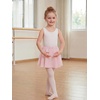 image:imageStelle Girls Ballet Skirt Chiffon Wrap Dance Skirt Mesh PullOn Skirt  Girls ballet skirt Pull on elastic waist Flowing movement Ballet Skirts for girls Dance Studio PerformanceBallet Pink