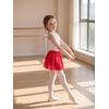 image:imageStelle Girls Ballet Skirt Chiffon Wrap Dance Skirt Mesh PullOn Skirt  Girls ballet skirt Pull on elastic waist Flowing movement Ballet Skirts for girls Dance Studio PerformanceRed