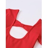 image:imageStelle Girls Cotton Ballet Dance Leotard with Bow Back for Dance Class  Cotton Soft stretch fabric Breathable Comfort fit Leotard for girls Toddler Ballet class Gymnastics Dance recital1red