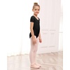 image:imageStelle Girls Cotton Ballet Dance Leotard with Bow Back for Dance Class  Cotton Soft stretch fabric Breathable Comfort fit Leotard for girls Toddler Ballet class Gymnastics Dance recital1black