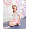 image:imageStelle Girls Cotton Ballet Dance Leotard with Bow Back for Dance Class  Cotton Soft stretch fabric Breathable Comfort fit Leotard for girls Toddler Ballet class Gymnastics Dance recital1white