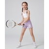 image:imageStelle Girls Dance Shorts Metallic Gymnastics Ruffle Short 615 Years  Sparkly Shiny Stretchy Comfortable Cheer Dancewear Athletic Birthday Party Kids Youth VolleyballLavender