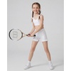 image:imageStelle Girls Dance Shorts Metallic Gymnastics Ruffle Short 615 Years  Sparkly Shiny Stretchy Comfortable Cheer Dancewear Athletic Birthday Party Kids Youth VolleyballWhite