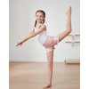 image:imageStelle Girls Dance Shorts Metallic Gymnastics Ruffle Short 615 Years  Sparkly Shiny Stretchy Comfortable Cheer Dancewear Athletic Birthday Party Kids Youth VolleyballPink