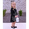 image:imageStelle Girls Dress Shoes Mary Jane Flats for School Party Flower Girl  Hookandloop closure Princess shoes Cushioned comfort Uniform Wedding Dress occasions Patent finish Glitter finish1black