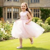 image:imageStelle Girls Dress Shoes Mary Jane Flats for School Party Flower Girl  Hookandloop closure Princess shoes Cushioned comfort Uniform Wedding Dress occasions Patent finish Glitter finishPink Ombre