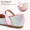 image:imageStelle Girls Dress Shoes Mary Jane Flats for School Party Flower Girl  Hookandloop closure Princess shoes Cushioned comfort Uniform Wedding Dress occasions Patent finish Glitter finishUnicorn Dust