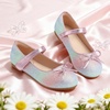 image:imageStelle Girls Dress Shoes Mary Jane Flats for School Party Flower Girl  Hookandloop closure Princess shoes Cushioned comfort Uniform Wedding Dress occasions Patent finish Glitter finish1unicorn Dust