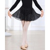 image:imageStelle Girls Footed Ballet Tights for Dance Class Toddler Kids 2T15Y  High Waist Stretch Opaque Coverage Soft Stocking Teen amp Youth Pantyhose Ballerina Studio Stage Performance RecitalBallet Pinkwhitetan