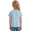 image:imageStelle Girls Graphic T Shirt Cotton Crewneck Short Sleeve Casual Tee  Classic fit Short sleeve Soft cotton blend Breathable Stretch Graphic print School Playdates Vacation Girls tshirtWhite Bloomblue