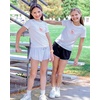 image:imageStelle Girls Graphic T Shirt Cotton Crewneck Short Sleeve Casual Tee  Classic fit Short sleeve Soft cotton blend Breathable Stretch Graphic print School Playdates Vacation Girls tshirtSwan Whisperwhite