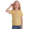 image:imageStelle Girls Graphic T Shirt Cotton Crewneck Short Sleeve Casual Tee  Classic fit Short sleeve Soft cotton blend Breathable Stretch Graphic print School Playdates Vacation Girls tshirtBlue Garlandyellow